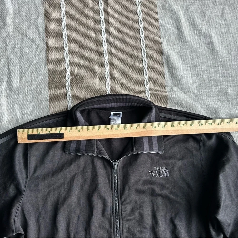 The North Face A5 Series Track Jacket Stripes Black/Gray Full Zip Men's XL